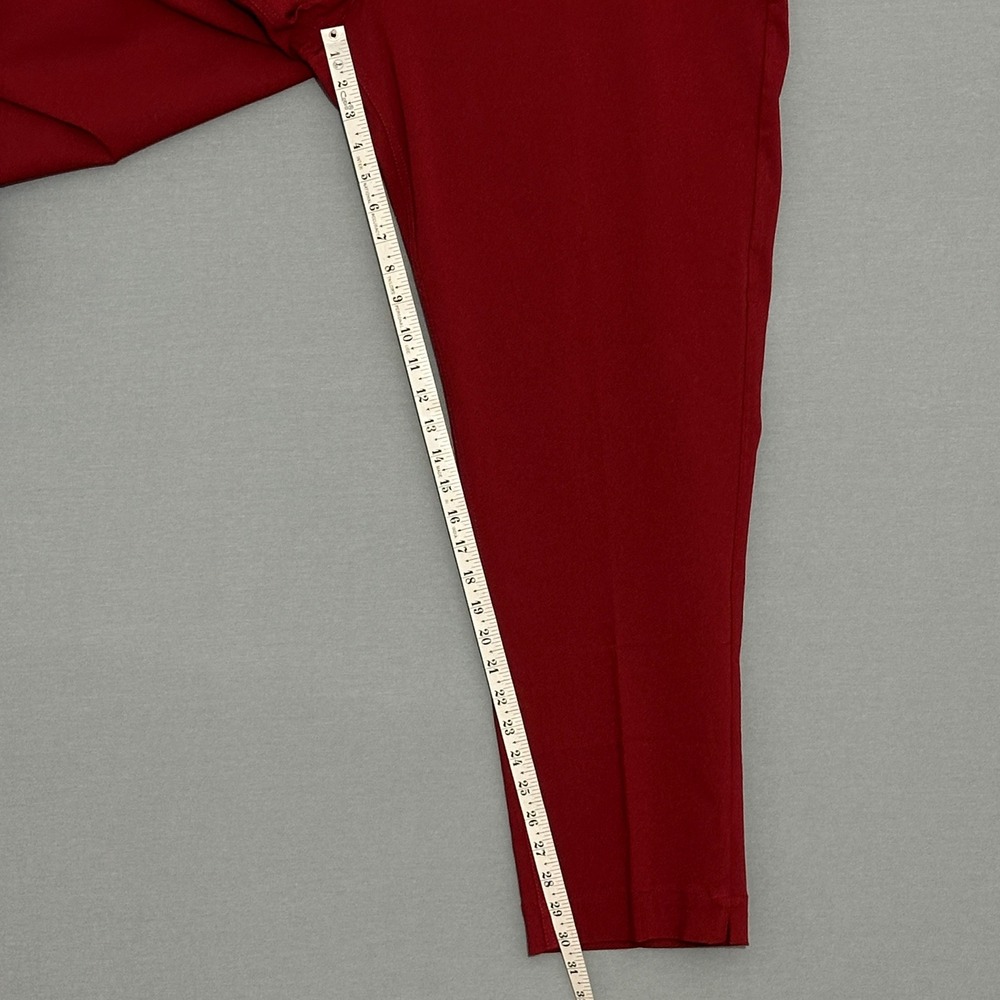 Soft Surroundings Womens Pants Plus 3X Burgundy Pull On Straight Classic Casual - Picture 8 of 13